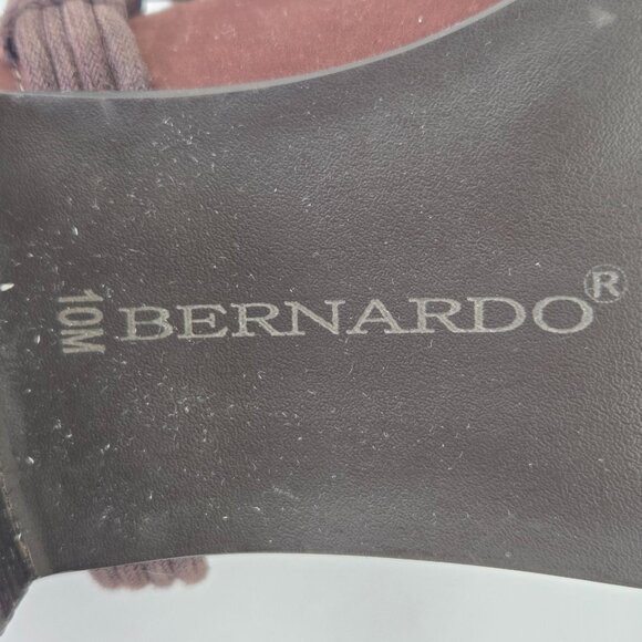 Anthro Bernardo Francesca Bootie Brown Suede Size 10M - Picture 10 of 14